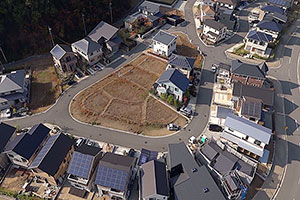 住宅の空撮